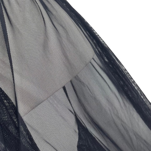 Vintage 90’s Sheer Pants Wide Leg Black Mesh Elastic Waist Medium - Picture 6 of 6